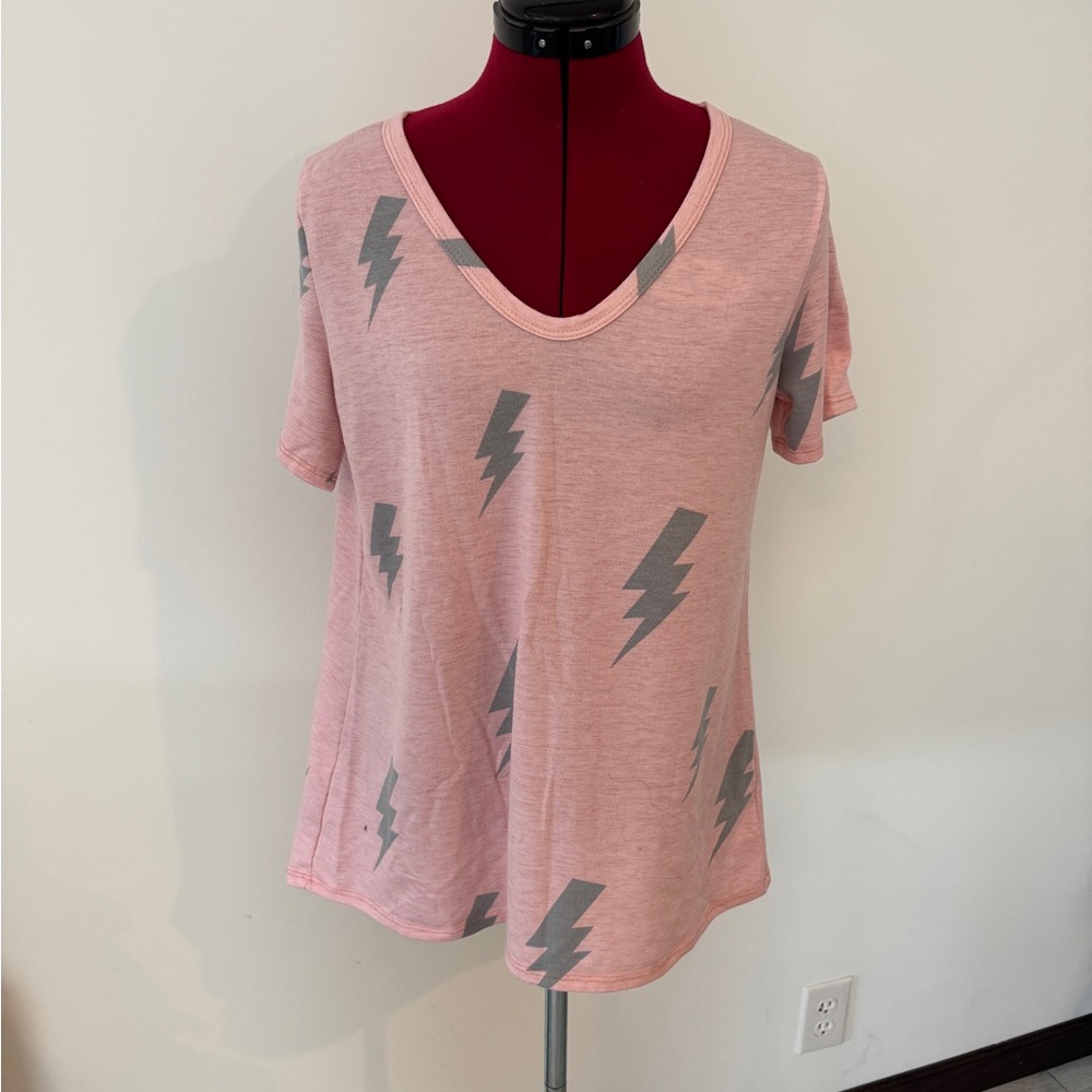Pink Lightning Bolt Women's Top